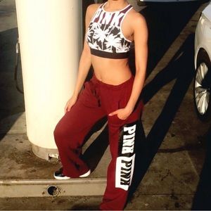 Victoria’s Secret PINK Maroon Sweat Pants